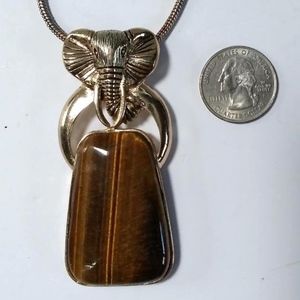 elephant head pendant necklace